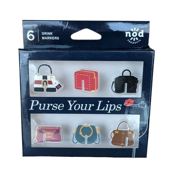 Nod - Purse Your Lips Classy Cubes and Drink Markers (Wine/Shoes) - Picture 4 of 5